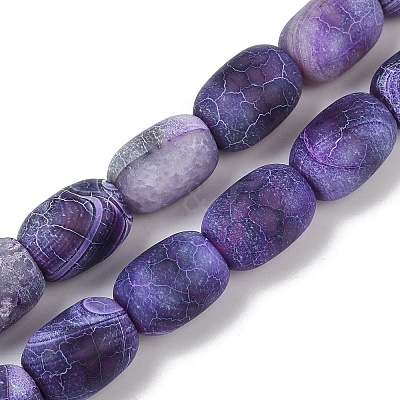 Natural Weathered Agate Beads Strands G-NH0047-B04-02-1