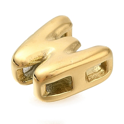 Ion Plating(IP) 304 Stainless Steel Slide Charms STAS-B075-37G-W-1