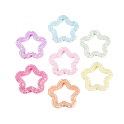 Luminous UV Plating Opaque Acrylic Beads OACR-Q204-29-1