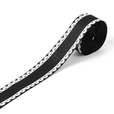 Polyester Printed Grosgrain Ribbon OCOR-I010-06F-1