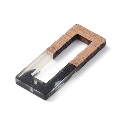Pearlized Resin & Walnut Wood Pendants WOOD-C016-01D-1