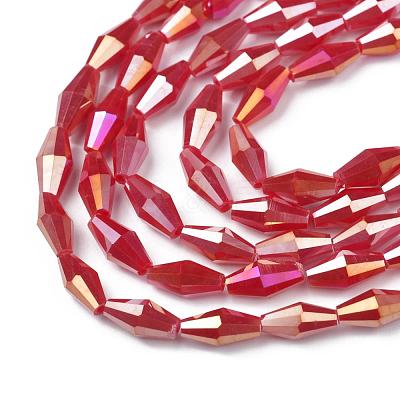 Opaque Glass Beads Strands GLAA-P001-04A-06-1