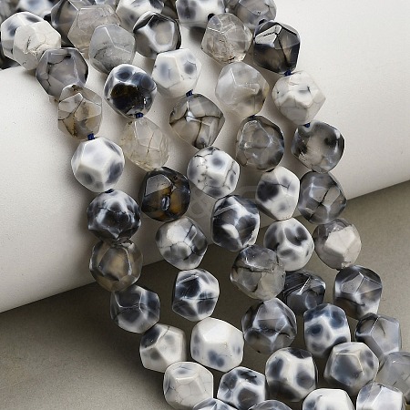 Natural Agate(Dyed & Heated) Beads Strands G-K425-B04-01-1