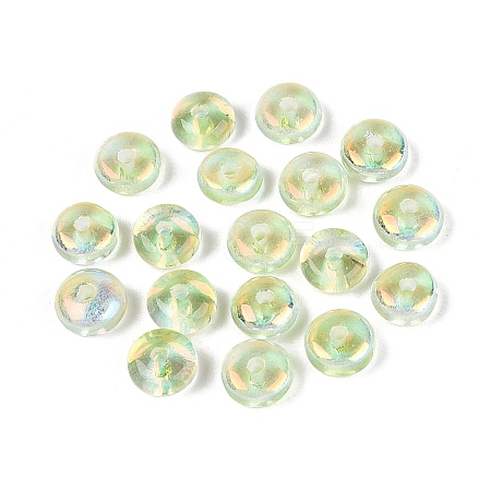 Baking Paint Electroplate Transparent Glass Beads EGLA-Q141-01A-A11-1