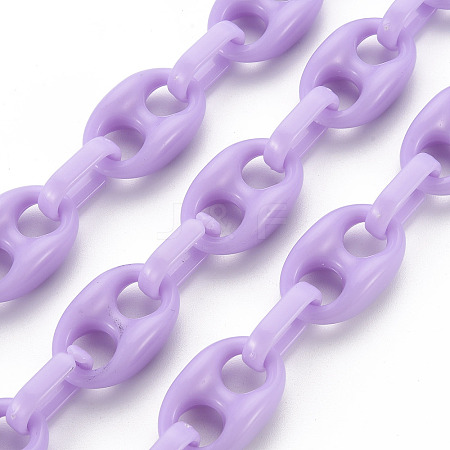 Handmade Opaque Acrylic Coffee Bean Chains LS-CHAC-ZX0001-01E-1
