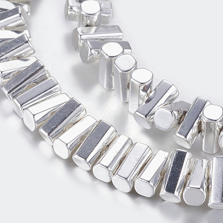 Non-magnetic Synthetic Hematite Beads Strands X-G-P338-24A-3x6mm-S-1