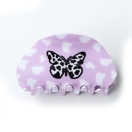 Butterfly PVC Claw Hair Clips PW-WG51F8D-03-1