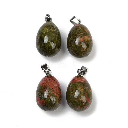 Natural Unakite Pendants G-U018-01P-D-1