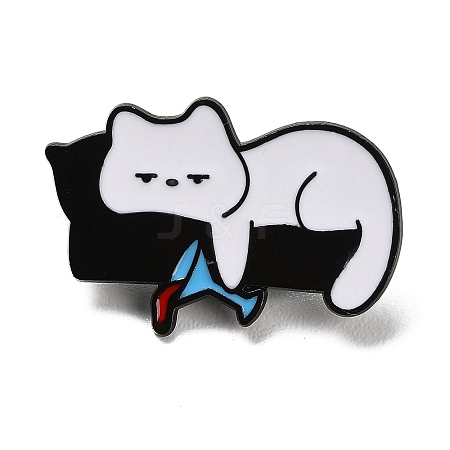 Drunk Cat Enamel Pins JEWB-I060-02EB-04-1