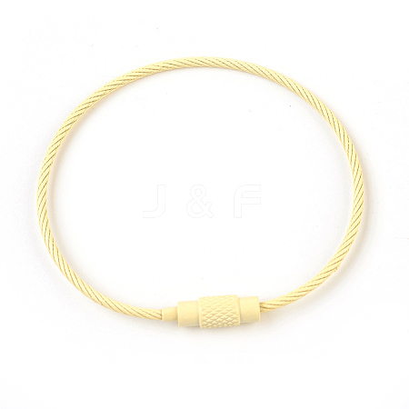 Steel Wire Bracelet Making MAK-F025-B18-1