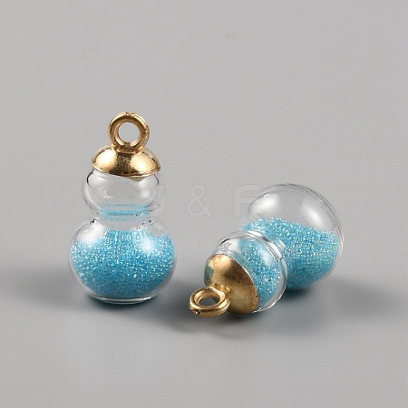 Glass Pendants LS-DIY-WH0325-34C-1