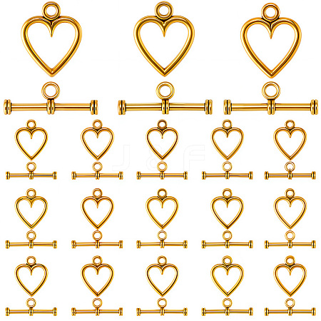 120 Sets Tibetan Style Alloy Toggle Clasps FIND-SP0003-93-1