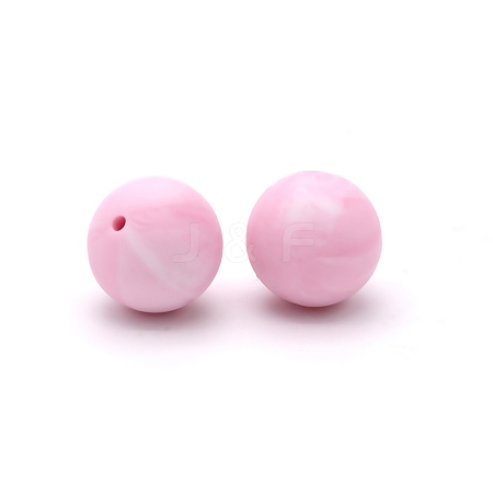 Silicone Beads Round Rubber Bead 15MM Loose Spacer Beads for DIY Supplies Jewelry Keychain Making FIND-SX0001-179-1