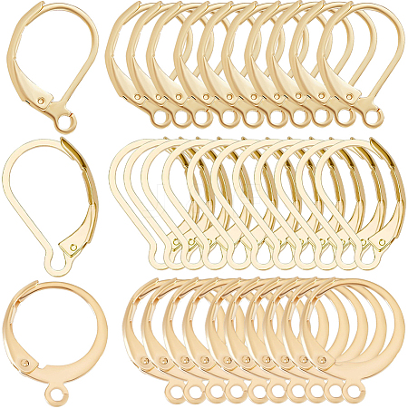 SUNNYCLUE 3 Style 304 Stainless Steel Leverback Earring Findings STAS-SC0007-58G-1
