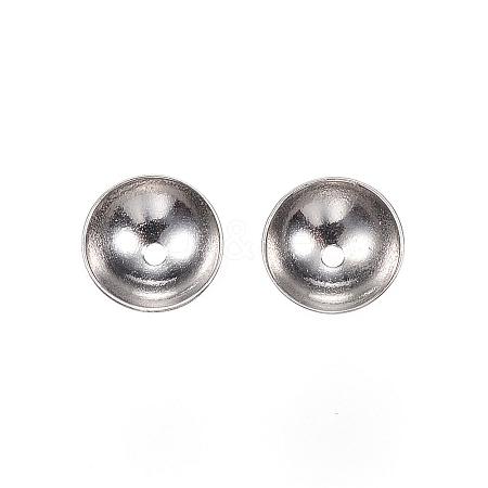 Tarnish Resistant 201 Stainless Steel Bead Caps STAS-F040-20D-P-1