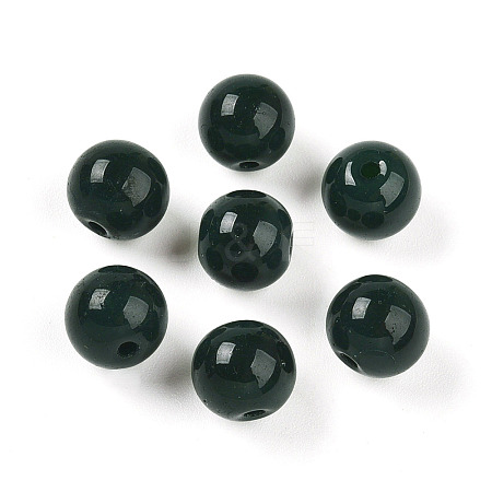 Opaque Solid Color Glass Beads X1-GLAA-N007-8mm-A05-1