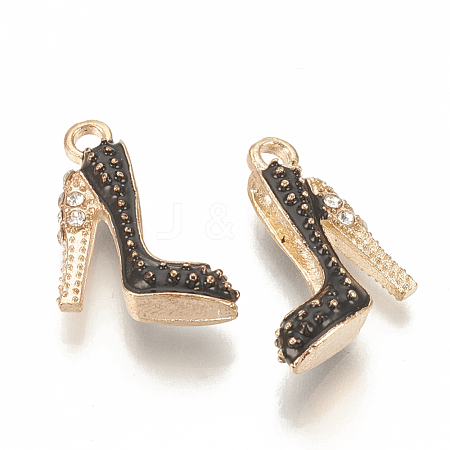 Alloy Enamel Stilettos Pendants ENAM-S115-042A-1