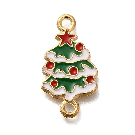 Christmas Alloy Green Enamel Links FIND-I040-02B-1