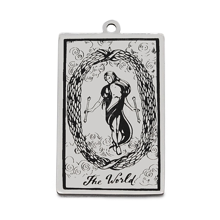 Non-Tarnish 201 Stainless Steel Pendants STAS-S105-LA211-4-1