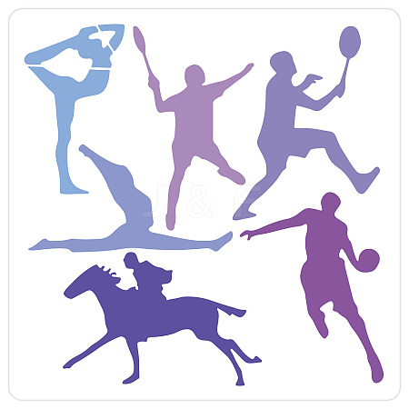PET Hollow Out Drawing Painting Stencils DIY-WH20030-011-1