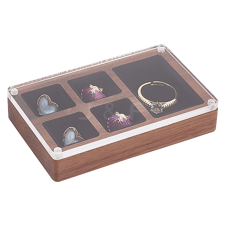 Mini Rectangle Wood Jewelry Presentation Box CON-WH0095-44B-1