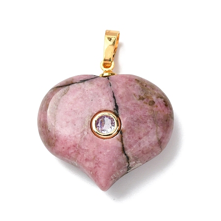 Natural Rhodonite Pendants G-B188-02G-08-1