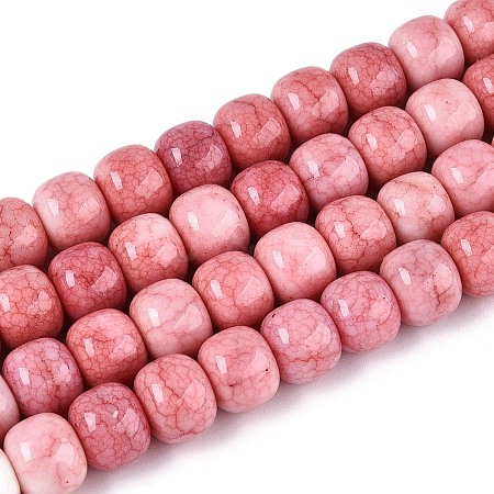Ombre Effect Dyed Glass Beads Strands GLAA-N067-01A-10-1