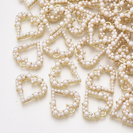 ABS Plastic Imitation Pearl Pendants X-PALLOY-T071-012-1