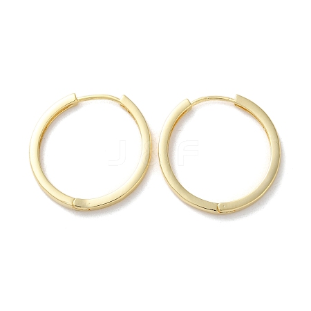 Brass Ring Hoop Earrings EJEW-M025-04G-1