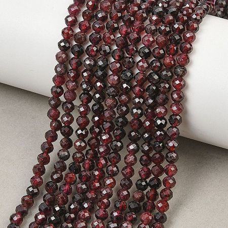 Natural Red Garnet Beads Strands GG-CBA1497-A04-4mm-1