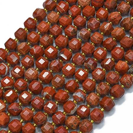 Natural Red Jasper Beads Strands G-K389-A14-01-1