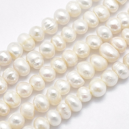 Natural Cultured Freshwater Pearl Beads Strands PEAR-F007-61-1