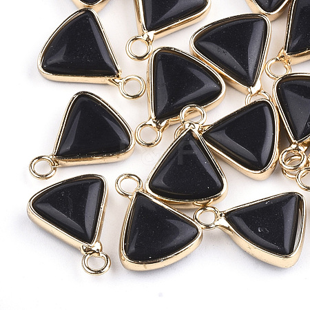 Synthetic Black Stone Pendants G-S344-10A-1