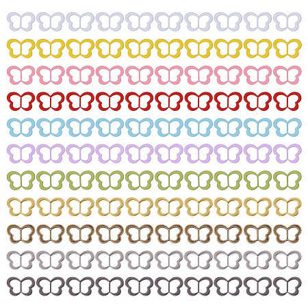 110Pcs 11 Colors Alloy Tri-Glide Adjuster Buckles FIND-GL0001-98-1