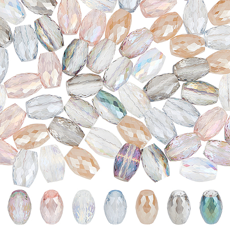 70Pcs 7 Colors Glass Beads GLAA-GA0001-43-1