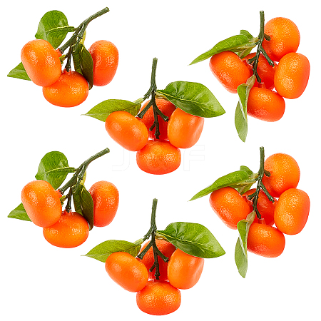 6Pcs 3 Styles Foam Artificial Fruit Model DJEW-GA0001-52-1
