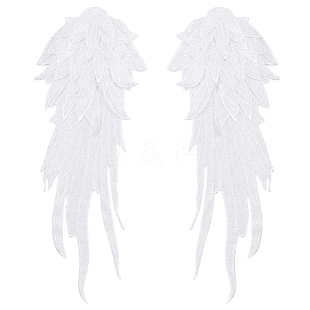 Angel Wing Shape Computerized Embroidery Multi-Layer Appliques PATC-WH0002-007-1