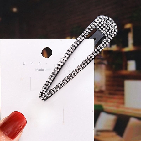 Crystal Rhinestone Snap Hair Clips for Girl PW-WGBA494-08-1