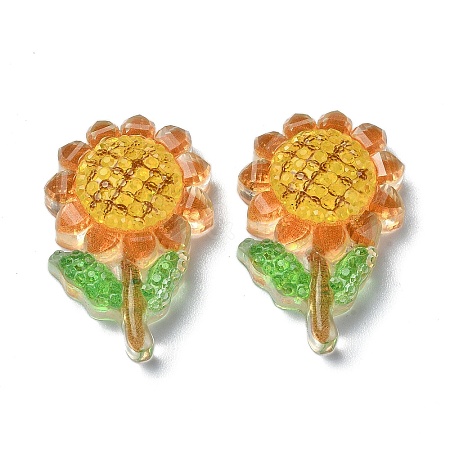 Transparent Epoxy Resin Decoden Cabochons X1-CRES-I030-16A-1
