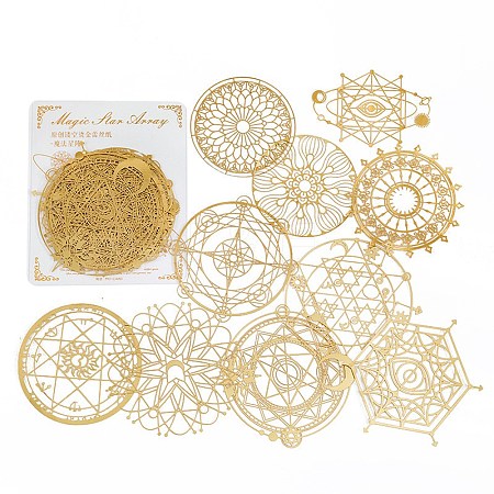 10Pcs Magic Circle Theme Hollow Lace Scrapbooking Paper Pads WG31640-04-1