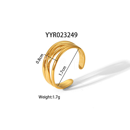 Stainless Steel Cuff Rings Fashion Jewelry for Women LV3247-11-1