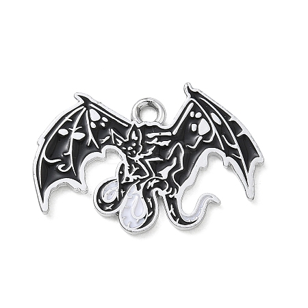 Halloween Alloy Enamel Pendants AL-CBA492B-01J-P-1