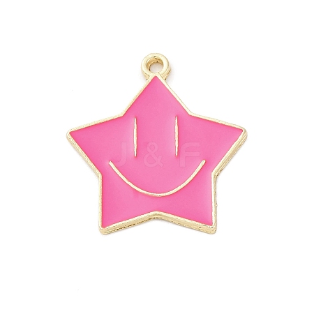 Alloy Enamel Pendants ENAM-F152-05G-04-1