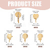 10Pcs 5 Styles Brass Micro Pave Cubic Zirconia Clip-on Findings EJEW-TA0001-66B-3
