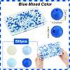 500Pcs Rubberized Style Imitated Silicone Acrylic Beads OACR-SP0001-33D-2