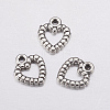 Heart Tibetan Style Alloy Charms AC0324-1