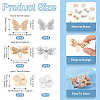 DIY Brass Pendant and Connector Charms Findings Kits DIY-TA0013-46-3