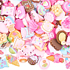 240g Cartoon Snack Opaque Resin Cabochons RESI-SC0036-51-1