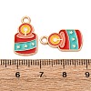 Christmas Alloy Enamel Pendants ENAM-K080-01D-G-3