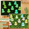 50Pcs 5 Colors Luminous Resin Cute Little Cuttlefish Ornaments RESI-SZ0003-44-6